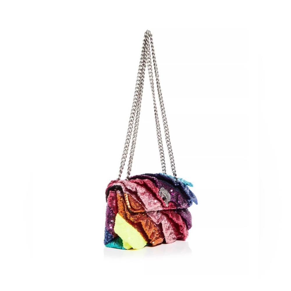 KURT GEIGER LONDON Kensington Mini Sequin Ruffles Crossbody - Picture 7 of 7